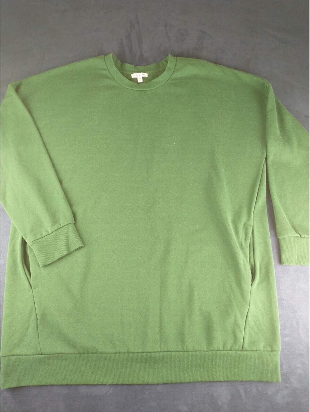 zenana outfitters 2x,  Pullover, Round Neck, Comfort Wear Green, Long Sleeve
